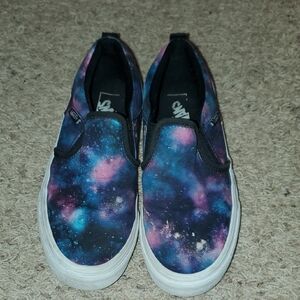 Vans Kids Cosmic Slip-On Sneakers - Blue and Pink